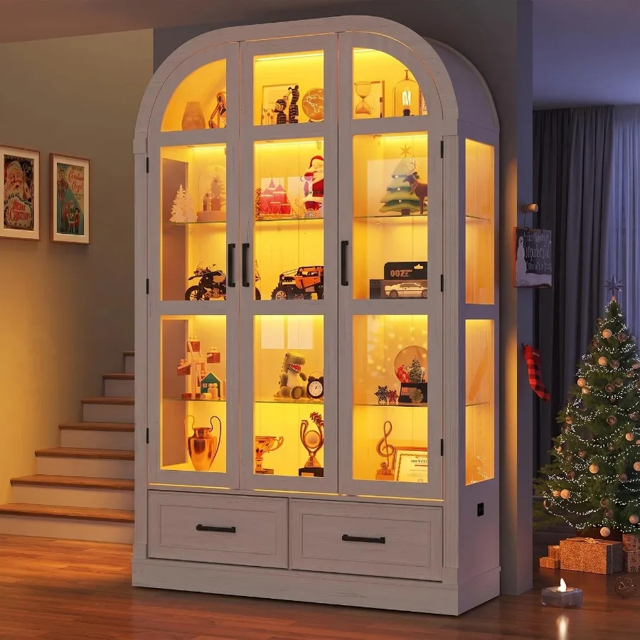 Vitrine arqueada de 74