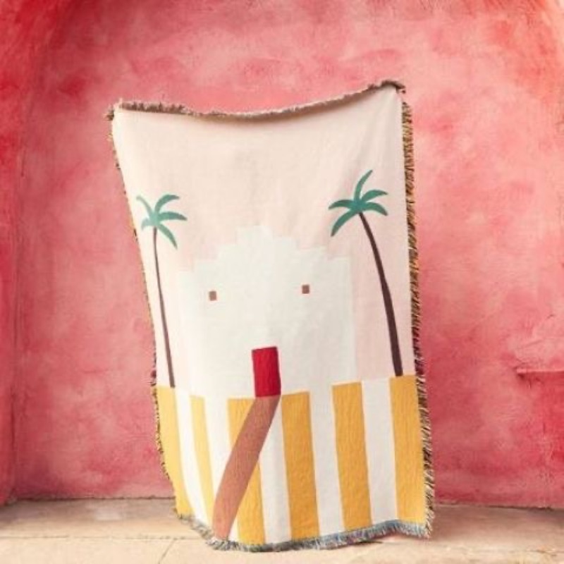 Manta Decorativa Rosa Pastel E - Boho Throw Blanket Fringe avaliação e preço